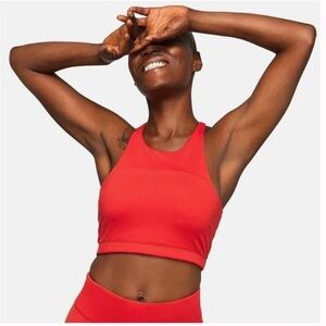 Outdoor Voices tank bra in red